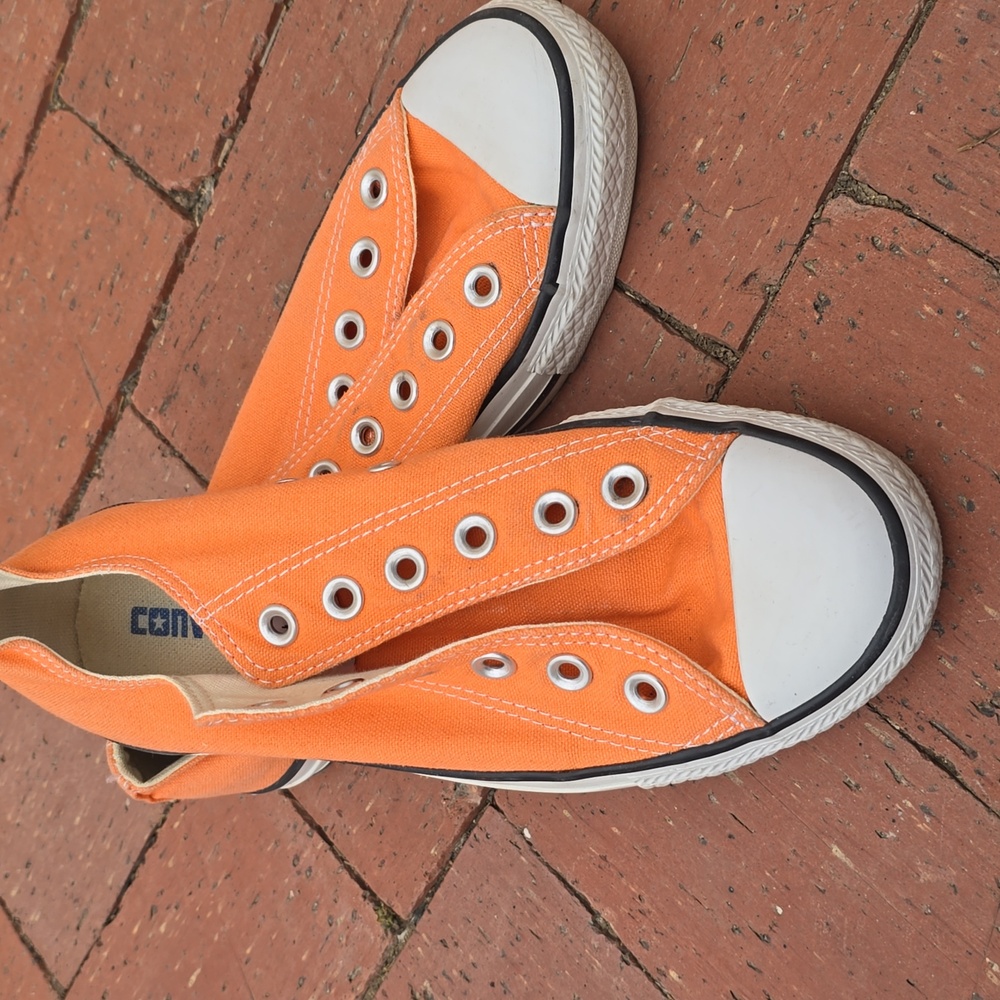 Converse Pale Orange Canvas Sneakers